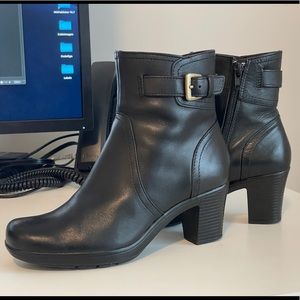 Clarks Women’s Black Ankle Boots with Buckle